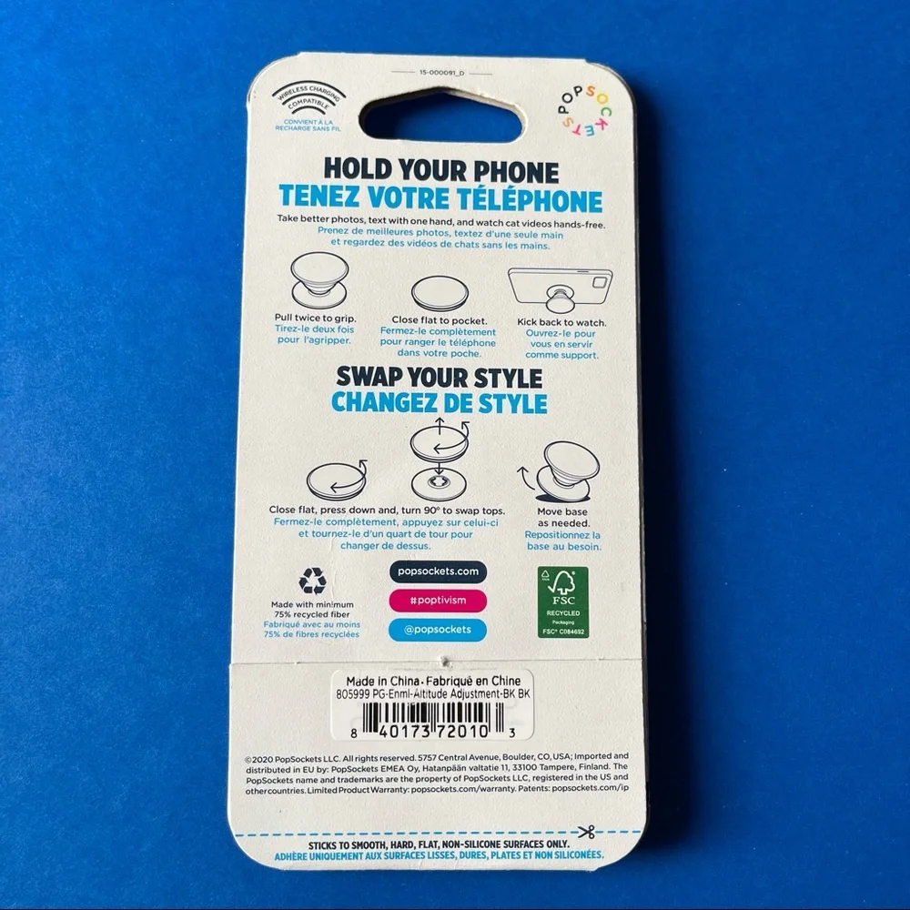 Popsocket - Enamel Altitude Adjustment (PREMIUM)